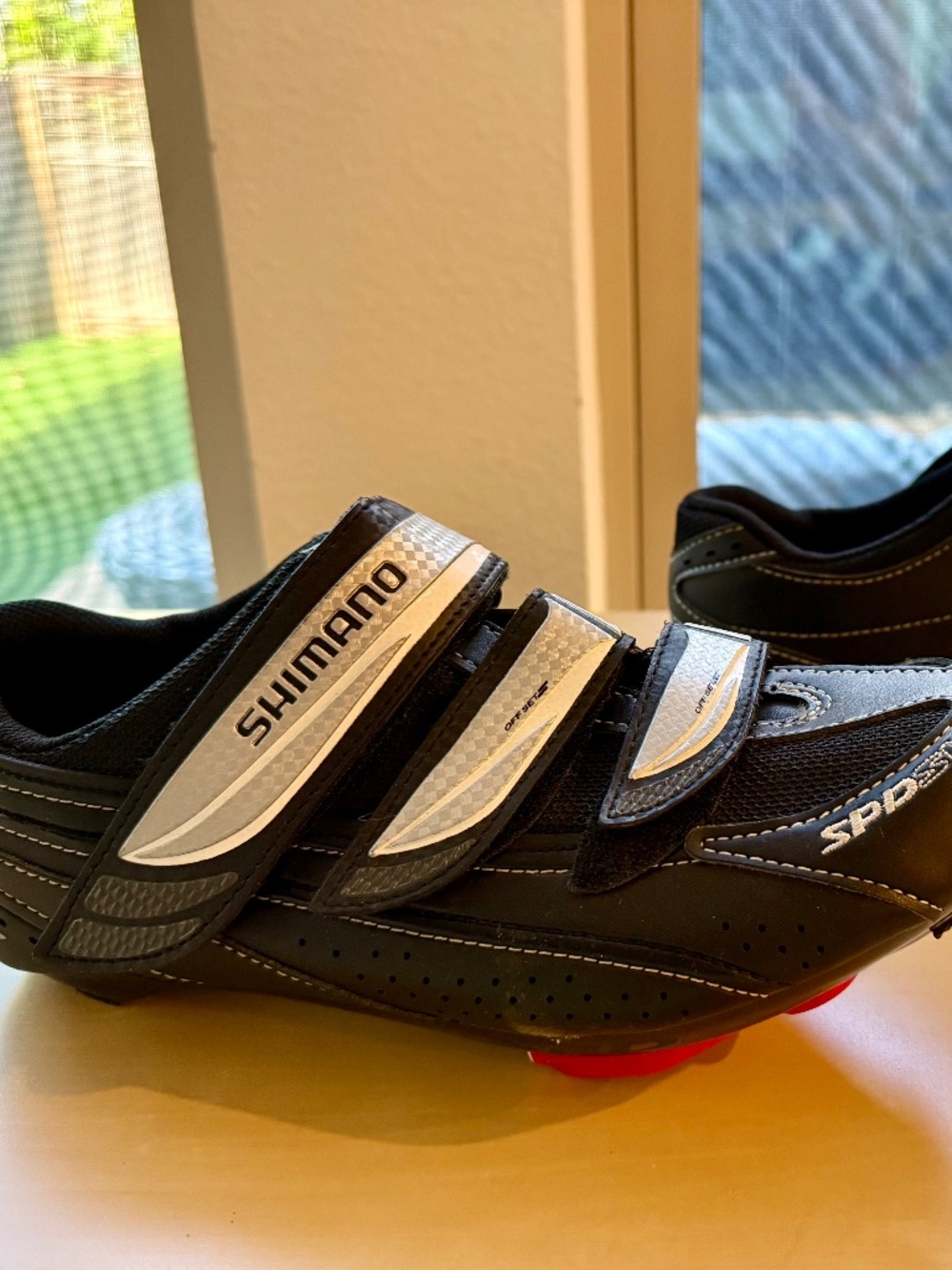 Shimano WR31 Women’s Road Cycling Shoes Black/Silver Size 41 | EUC